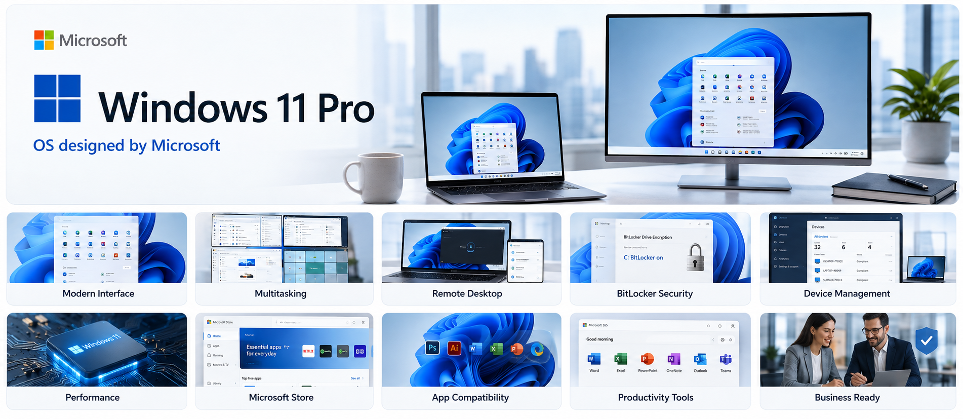 Windows 11 Pro Pricing Illustration - Buy Genuine License Online | Software License Hub