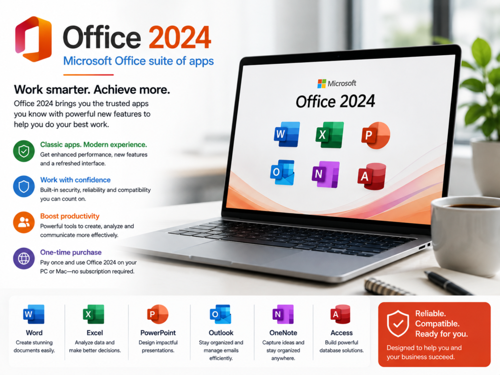 Office 2024 Dashboard Interface - Buy Genuine License Online | Software License Hub