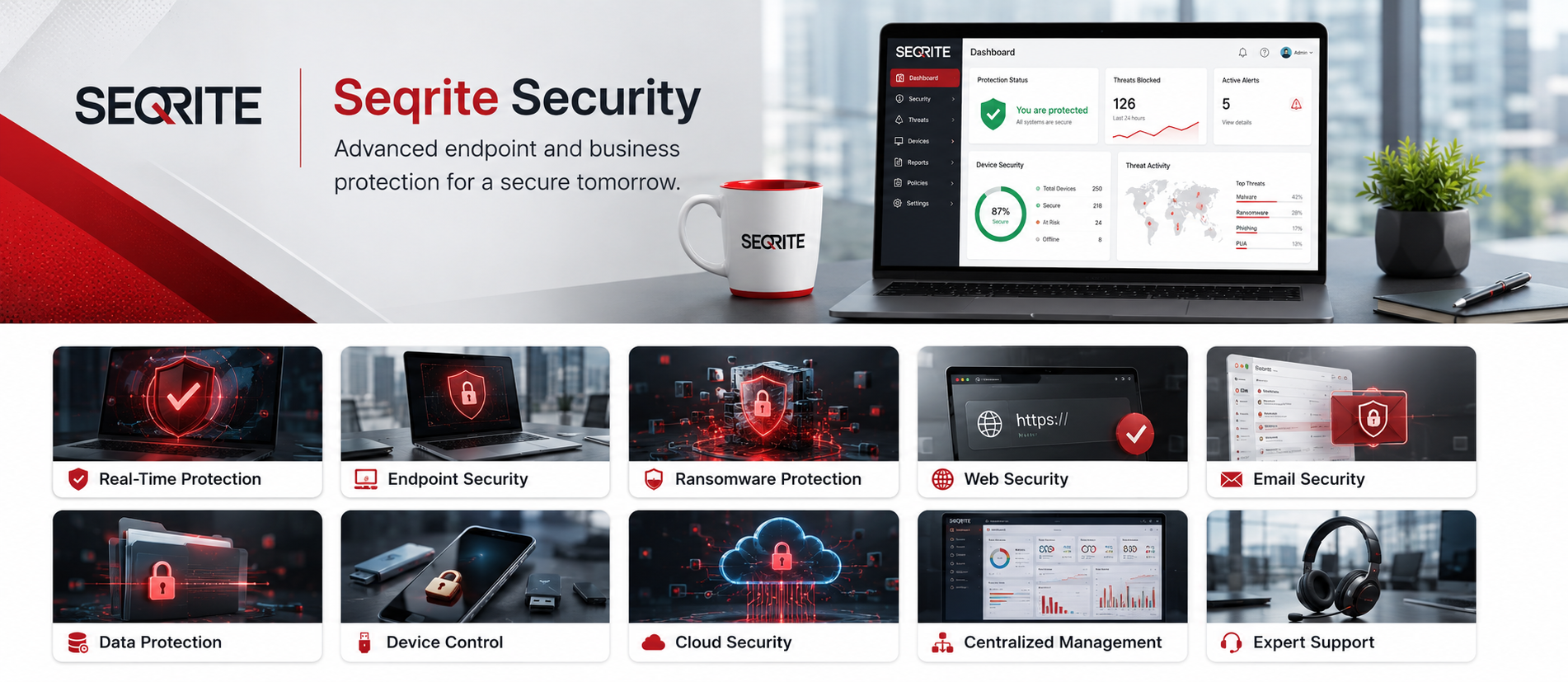 Seqrite Concept Graphic - Buy Genuine License Online | Software License Hub