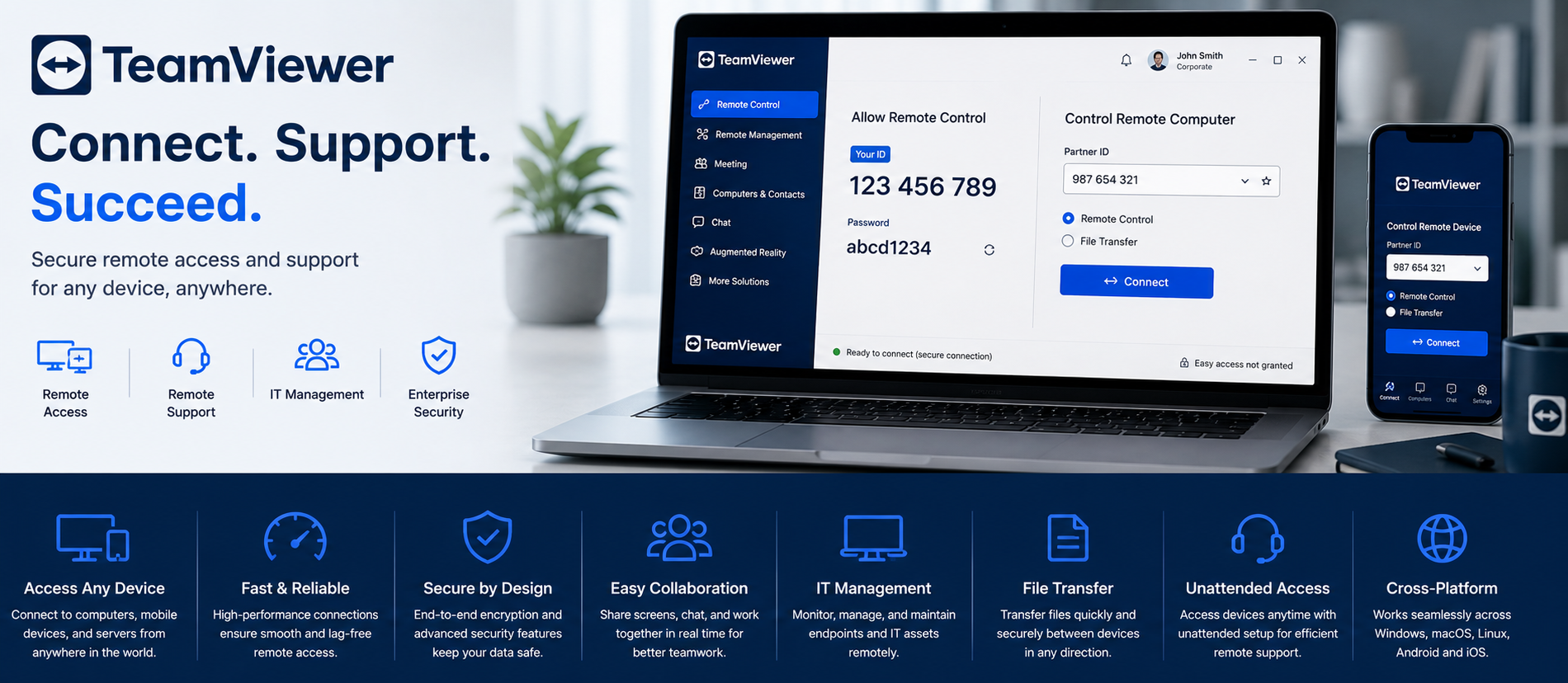 TeamViewer Dashboard Interface - Buy Genuine License Online | Software License Hub