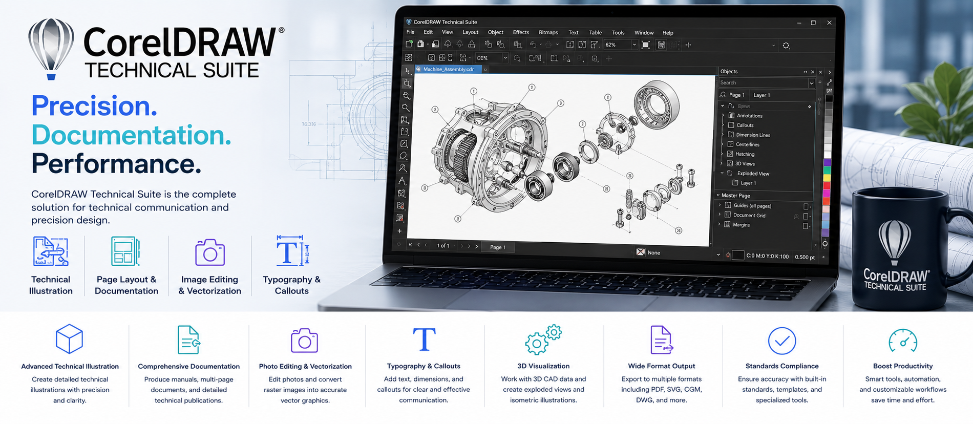 Coreldraw Technical Suite Logo Banner - Buy Genuine License Online | Software License Hub