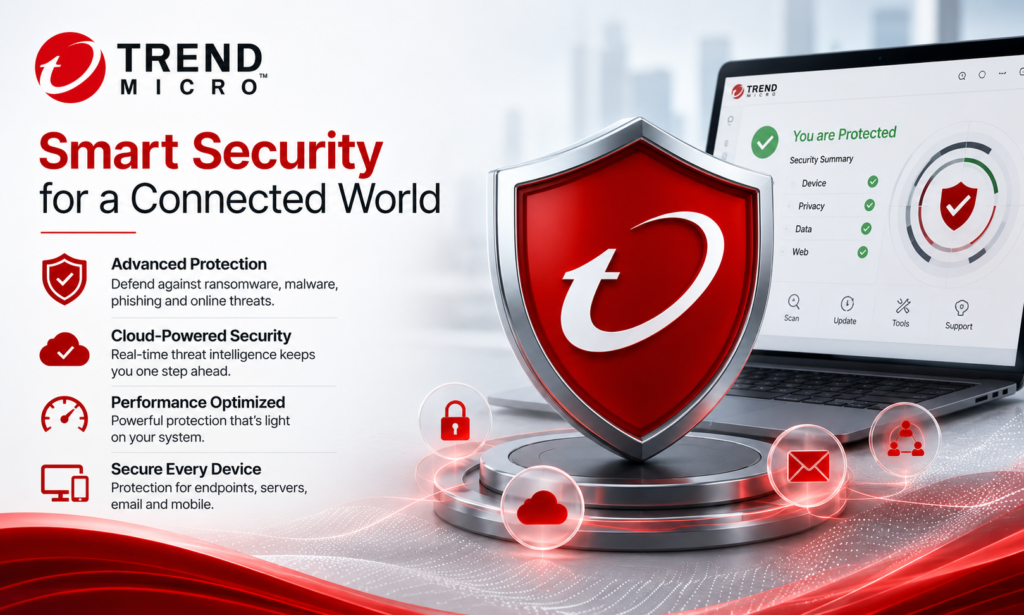 Trend Micro Logo Banner - Buy Genuine License Online | Software License Hub