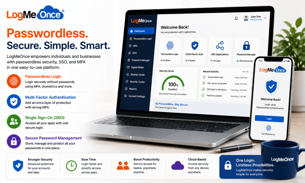 logmeonce Dashboard Interface - Buy Genuine License Online | Software License Hub