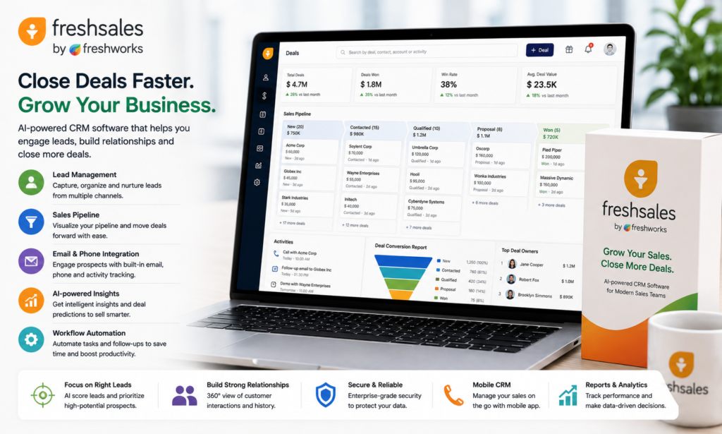 Freshsales Deal Pipeline Dashboard - Buy Genuine License Online | Software License Hub