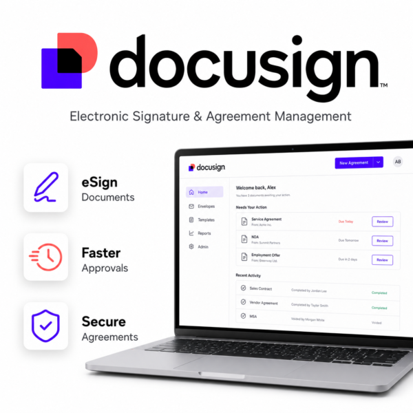 DocuSign Logo Banner - Buy Genuine License Online | Software License Hub
